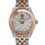 Versace Womens Watch Two Tone Silver Dial 36mm-0
