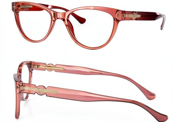 Versace Womens Eyeglasses Cat Eye Design Lightweight Comfort-1