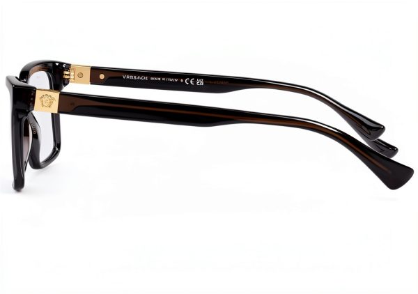 Luxottica Mens Eyewear Frames Acetate Rectangle Transparent-3