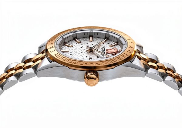 Versace Womens Watch Two Tone Silver Dial 36mm-1