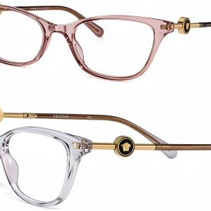 Versace Womens Eyeglasses Cat Eye Design Lightweight Comfort-0