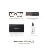 Versace Mens Eyeglasses Black Transparent Grey Rectangle-3