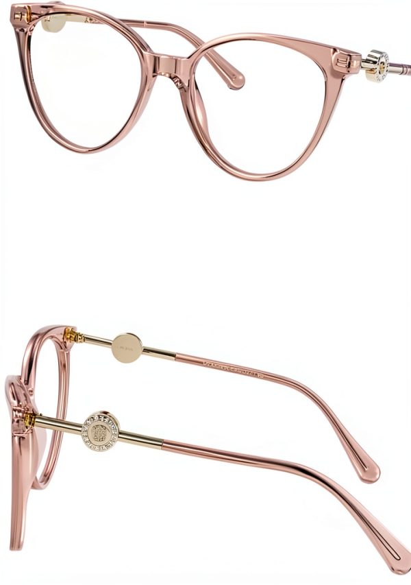 Versace Pink Acetate Eyeglasses Women Phantos Design-1