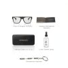 Versace Mens Eyeglasses Black Gold Rectangle Frame-3