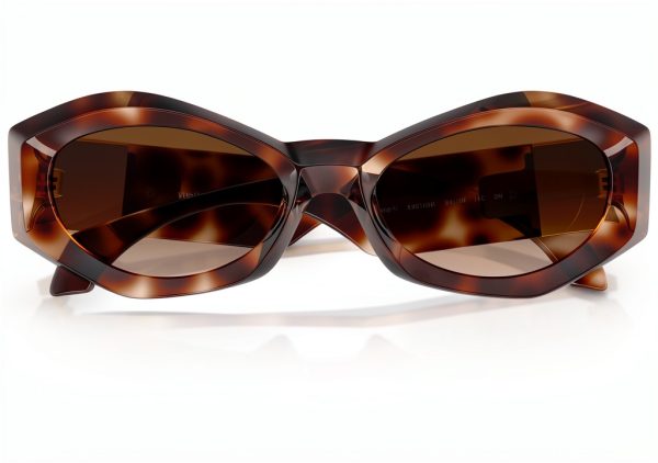 Women Sunglasses Full Rim Frame Havana Medium Size-2