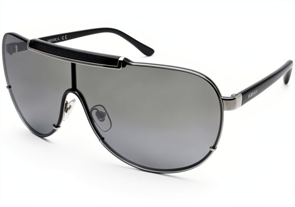 Versace Womens Sunglasses Silver Mirror Lens Glasses-0