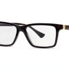 Luxottica Mens Eyewear Frames Acetate Rectangle Transparent-0