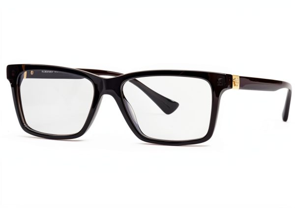 Luxottica Mens Eyewear Frames Acetate Rectangle Transparent-0