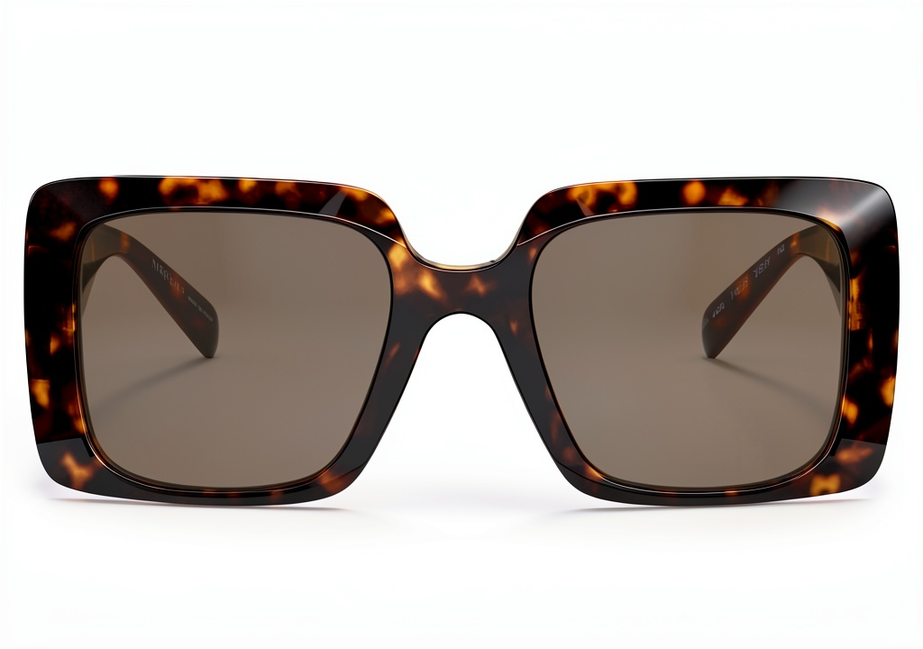 Versace womens sunglasses in Havana color displayed on a model