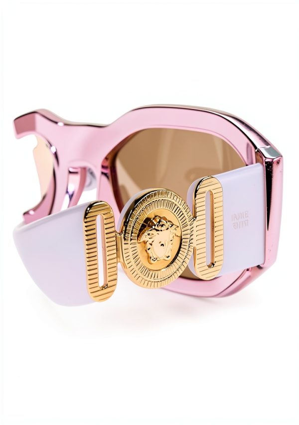 Luxottica Womens Sunglasses Metal Temples Oval Frame-2