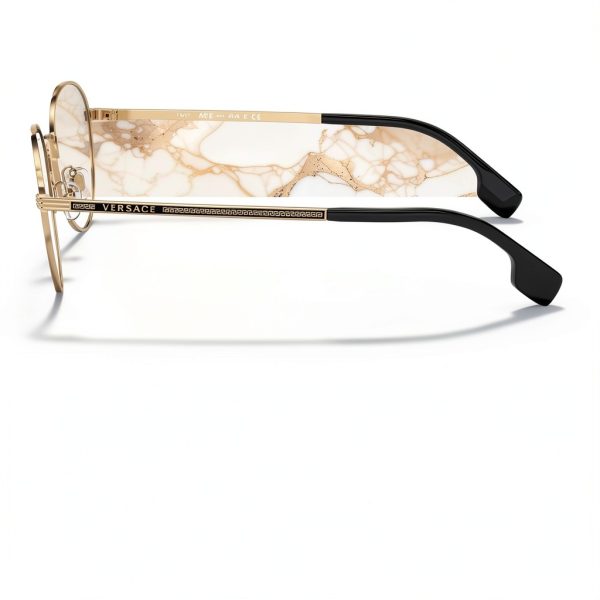 Versace Mens Eyeglasses Gold Metal Frame Phantos Design-2