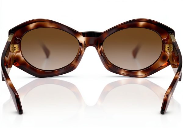 Women Sunglasses Full Rim Frame Havana Medium Size-4