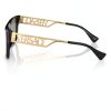 Versace Mens Eyeglasses Black Gold Rectangle Frame-2
