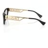 Versace Womens Eyeglasses Black Gold Oval Heart Design-2