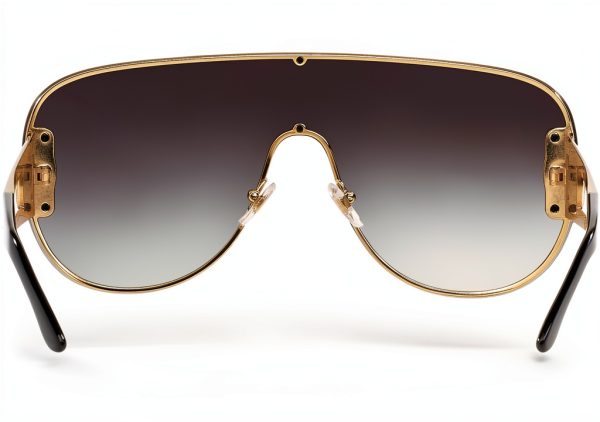 Versace Womens Sunglasses Semi Rim Frame Light Grey Gradient-3