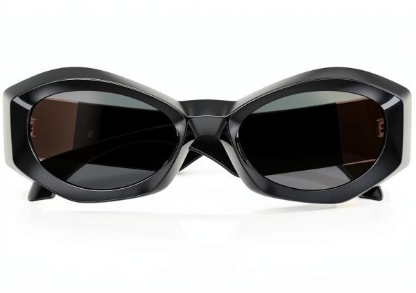 Women Sunglasses Full Rim Frame Irregular Design Medium-4