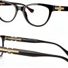 Versace Womens Eyeglasses Cat Eye Design Lightweight Comfort-1