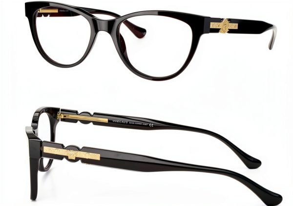 Versace Womens Eyeglasses Cat Eye Design Lightweight Comfort-1