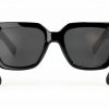 Square Sunglasses Women Non Polarized Black Frame-4