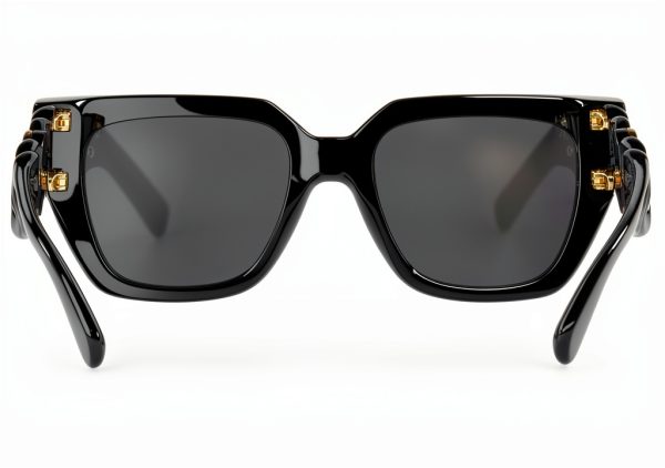 Square Sunglasses Women Non Polarized Black Frame-4