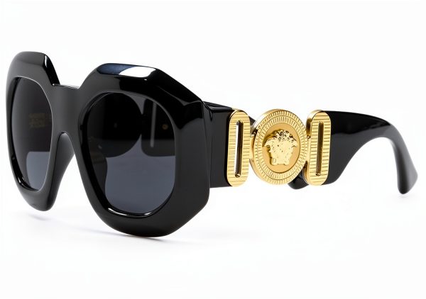 VE4424U GB187 Sunglasses 56mm Black White Womens Mens-4