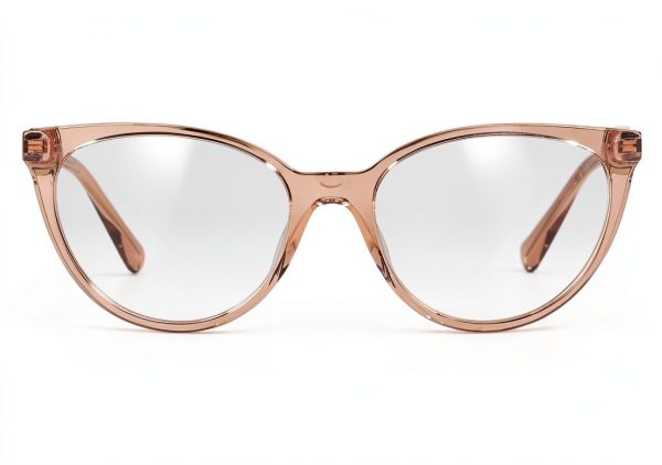 Luxottica Acetate Eyewear Frames Transparent Pink Unisex-1