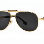 Pilot Sunglasses Gold X-Large Unisex Full Rim Frame-0