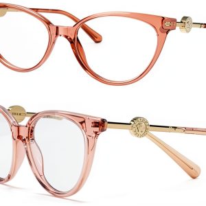 Versace Pink Acetate Eyeglasses Women Phantos Design-0
