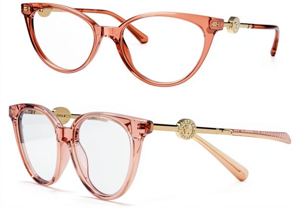 Versace Pink Acetate Eyeglasses Women Phantos Design-0