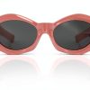 Women Sunglasses Full Rim Frame Pink Medium Size-2