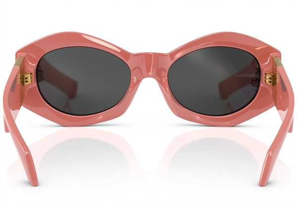 Women Sunglasses Full Rim Frame Pink Medium Size-2