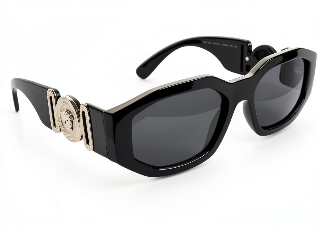 Versace eyewear glasses displayed on a stylish background