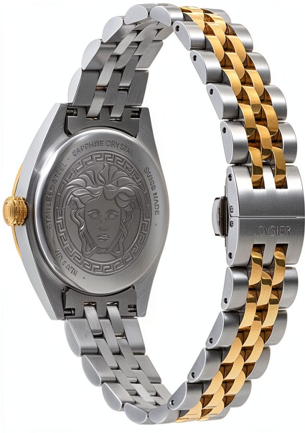 Versace Womens Watch Two Tone Silver Dial 36mm-2