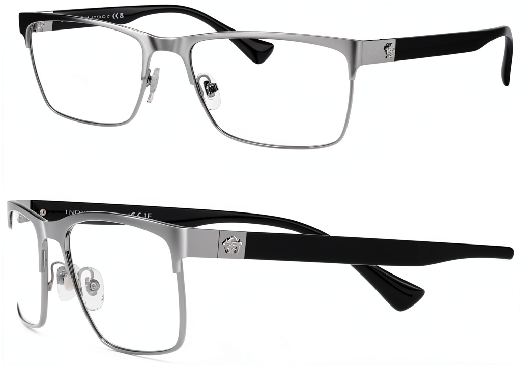 Versace VE1285 glasses on a stylish desk with eShades kit