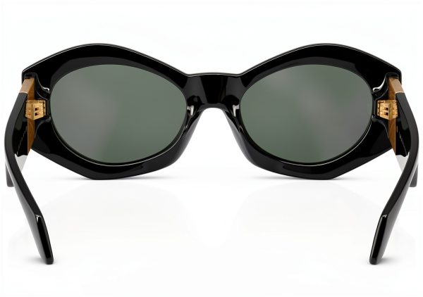 Women Sunglasses Full Rim Frame Irregular Design Medium-2