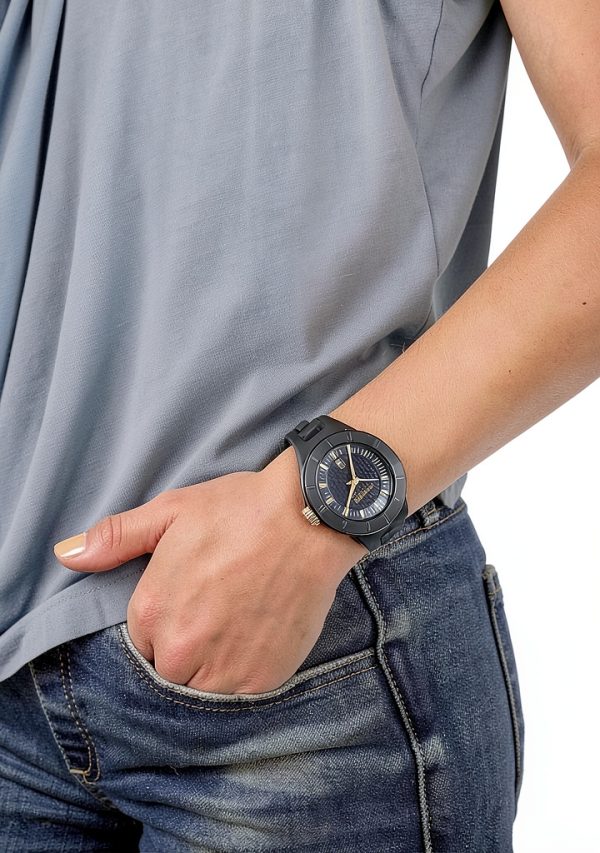 Versus Versace Mens Watch Blue Silicone Strap Quartz-3