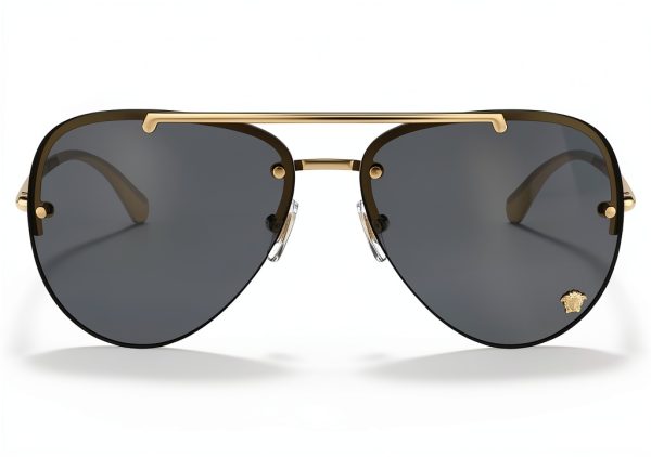 Versace Gold Sunglasses Women UV Protection Fashion-3