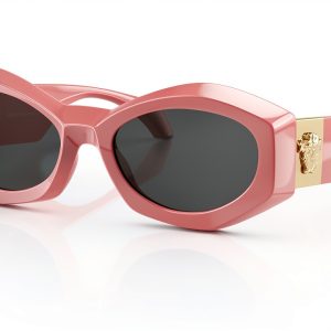 Women Sunglasses Full Rim Frame Pink Medium Size-0