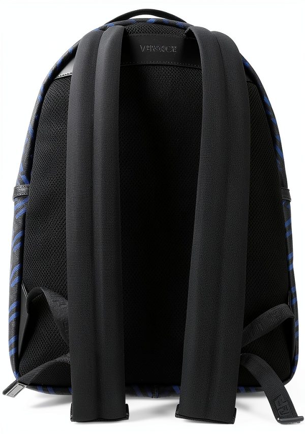 Versace Leather Briefcase Backpack Convertible Mens Business-2