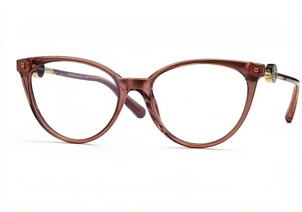 Luxottica Acetate Eyewear Frames Transparent Pink Unisex-0