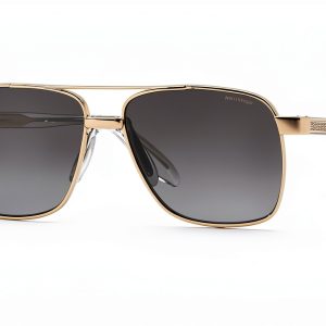 Versace Mens Sunglasses Polarized Square Frame Pale Gold-0