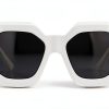 Women Sunglasses Full Rim Frame Black White 56-18-145-1