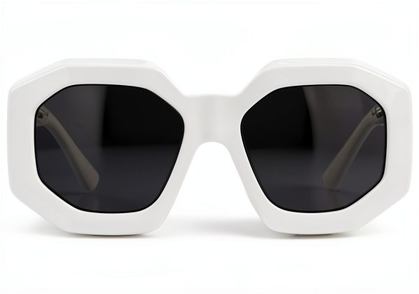 Women Sunglasses Full Rim Frame Black White 56-18-145-1