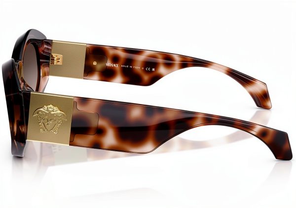 Women Sunglasses Full Rim Frame Havana Medium Size-3