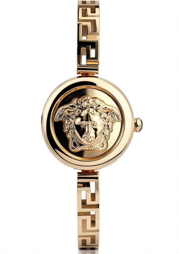 Versace Gold Tone Swiss Watch for Women-0