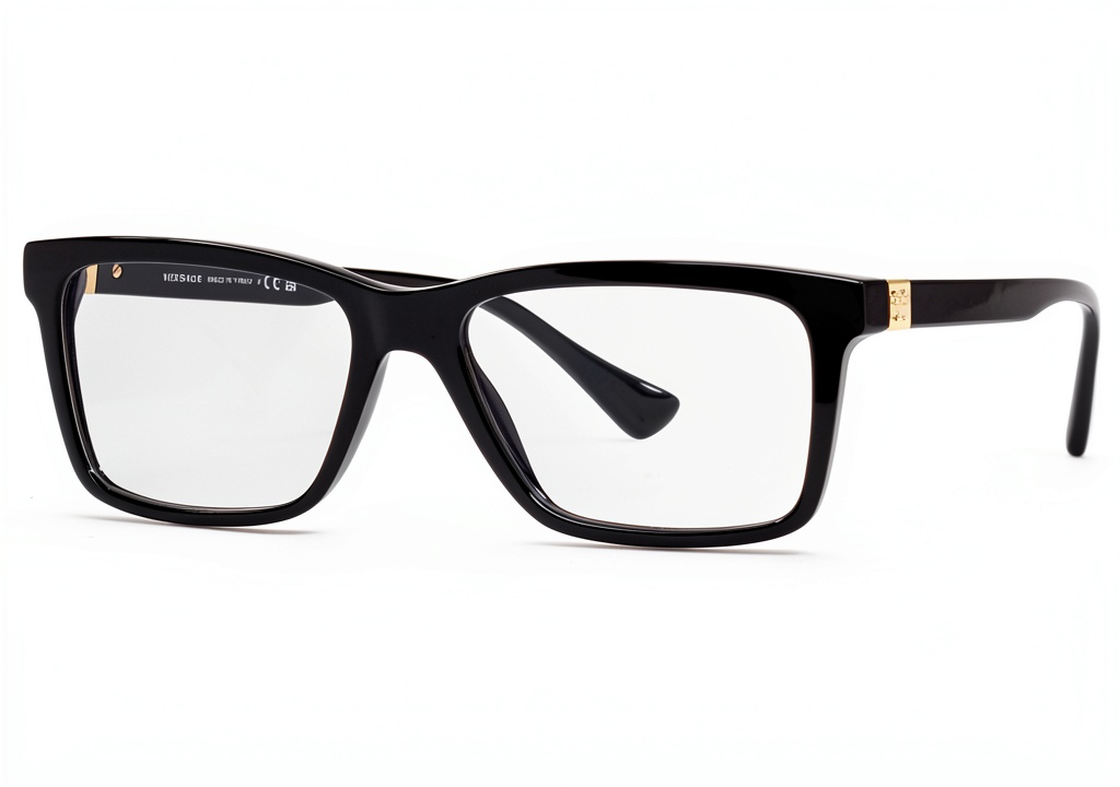 Versace 0VE3328 56 GB1 unisex adult glasses on a wooden desk