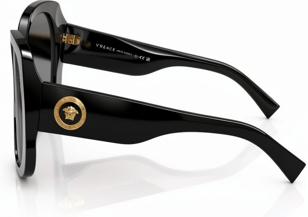 Versace Women's Black Sunglasses Medusa Icon VE4387-3