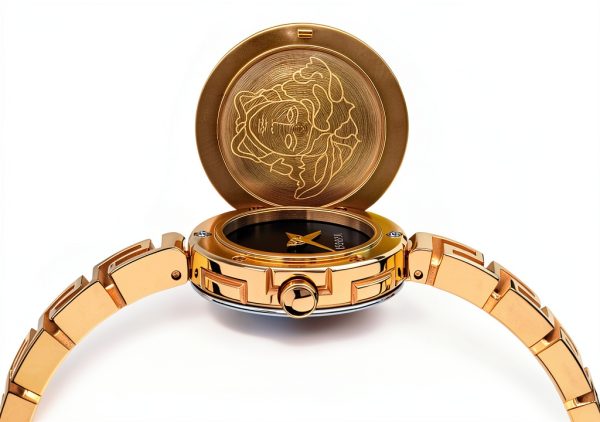 Versace Gold Tone Swiss Watch for Women-3