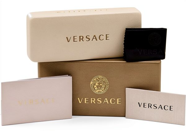 Versace Men's Pilot Sunglasses Gold Metal Frame-4