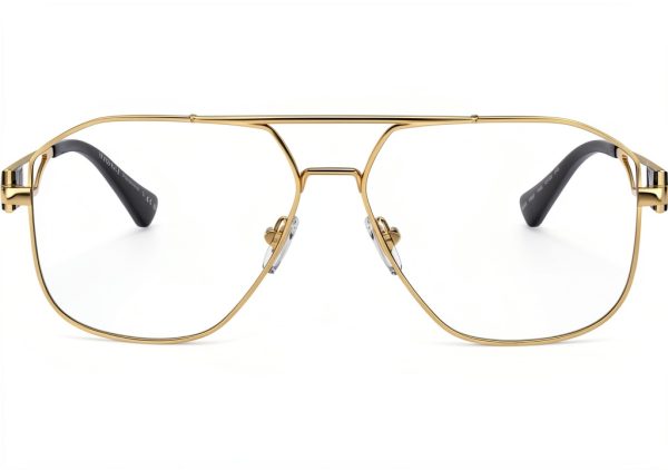 Versace Men's Pilot Sunglasses Gold Metal Frame-2